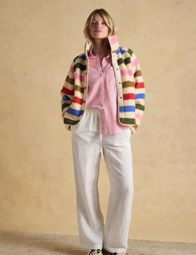 Joules Pure Cotton Collared Shirt Pink