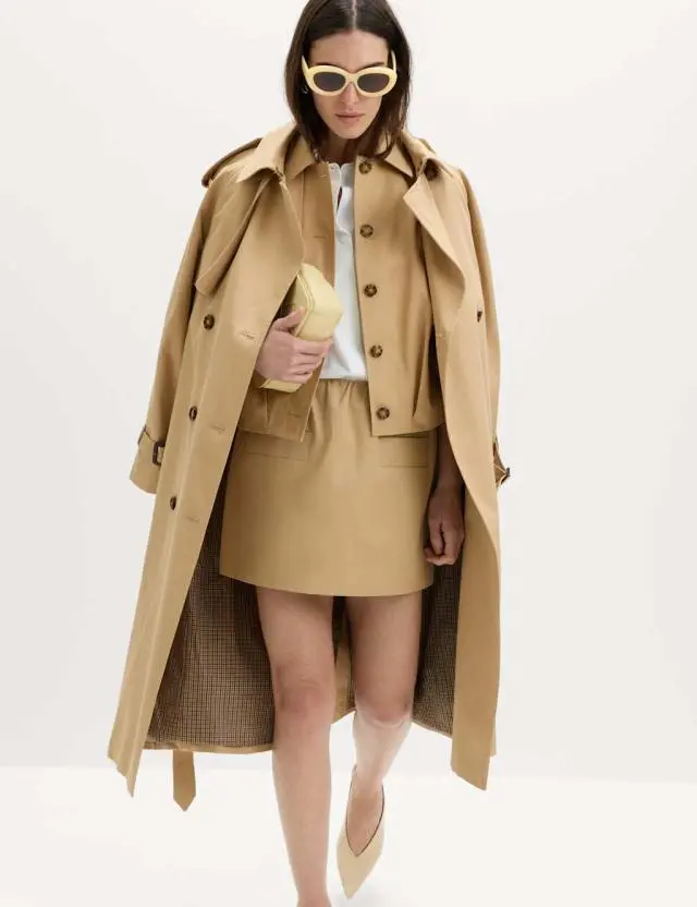 M&S Pure Cotton Twill Mini A