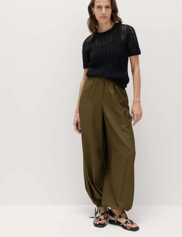 M&S Balloon Trousers Dark Olive