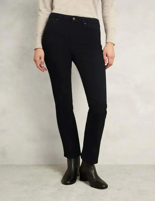 HOBBS Macy Mid Rise Slim Fit Jeans Black