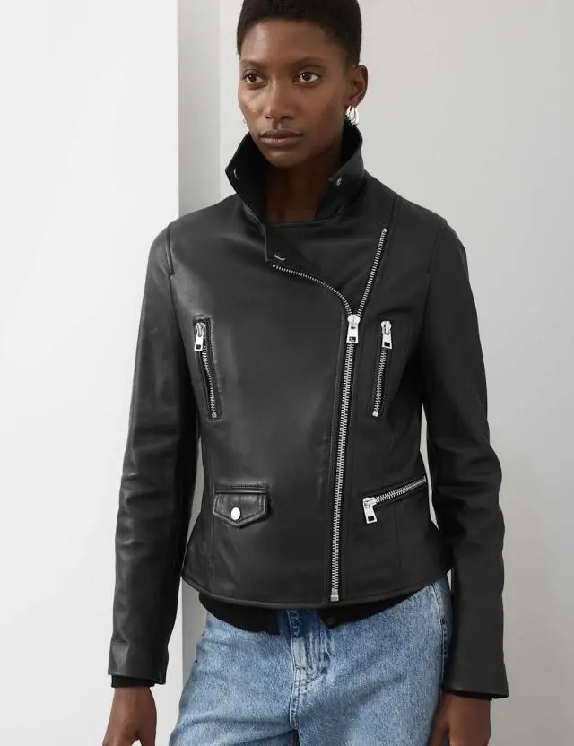 Autograph Women's Leather Biker Jacket 