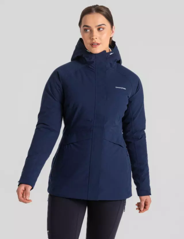 Pockets For Women Craghoppers Womens Waisted Hooded Rain Jacket