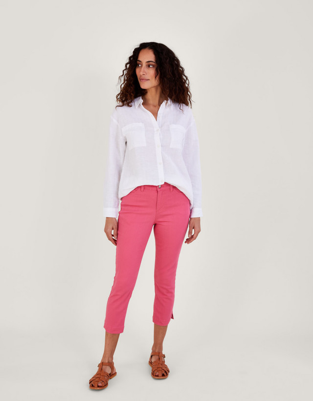 Idabella Crop Skinny Jeans with Sustainable Cotton Pink