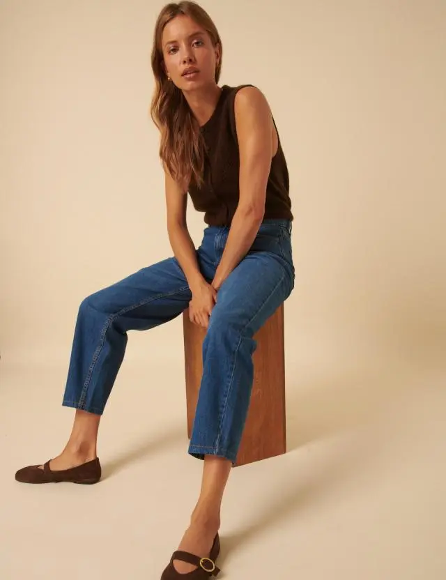 Blue Barrel Leg Putney Jeans