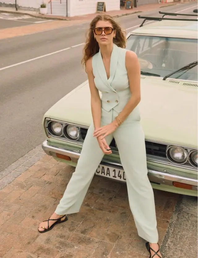 Mint Marion Green Straight Leg Trousers