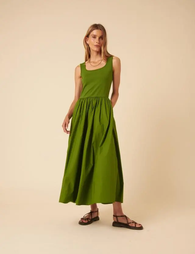 Green Colorado Midi Dress