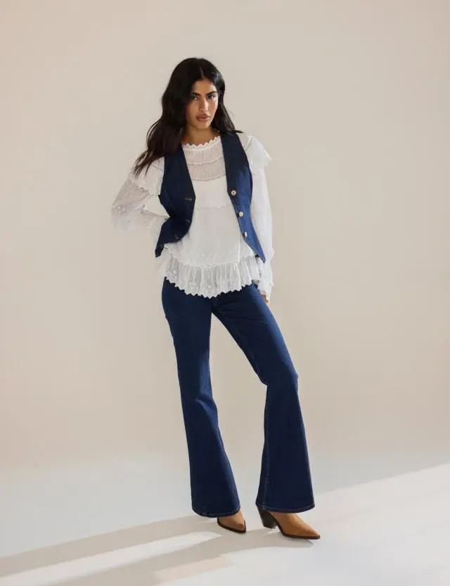 Dark Blue Mayfair Bootcut Jeans