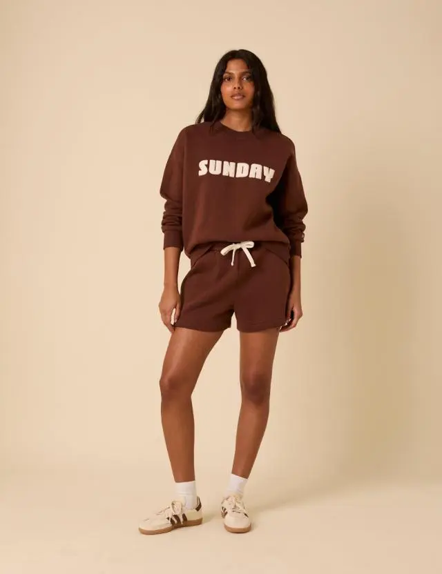 Brown Sweat Shorts