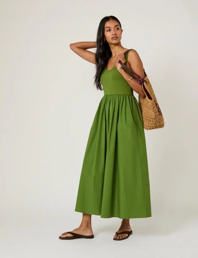 Green Colorado Midi Dress