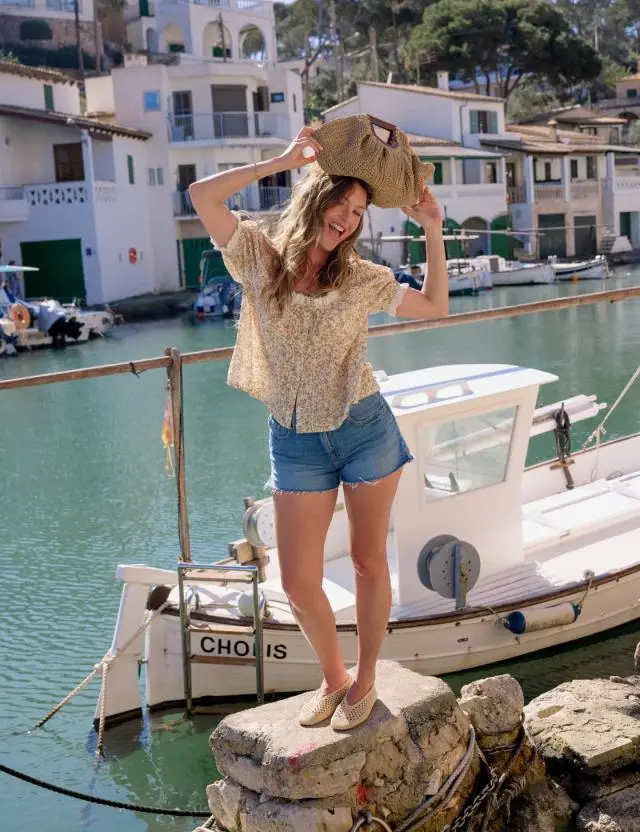 Mid Wash Denim Shorts