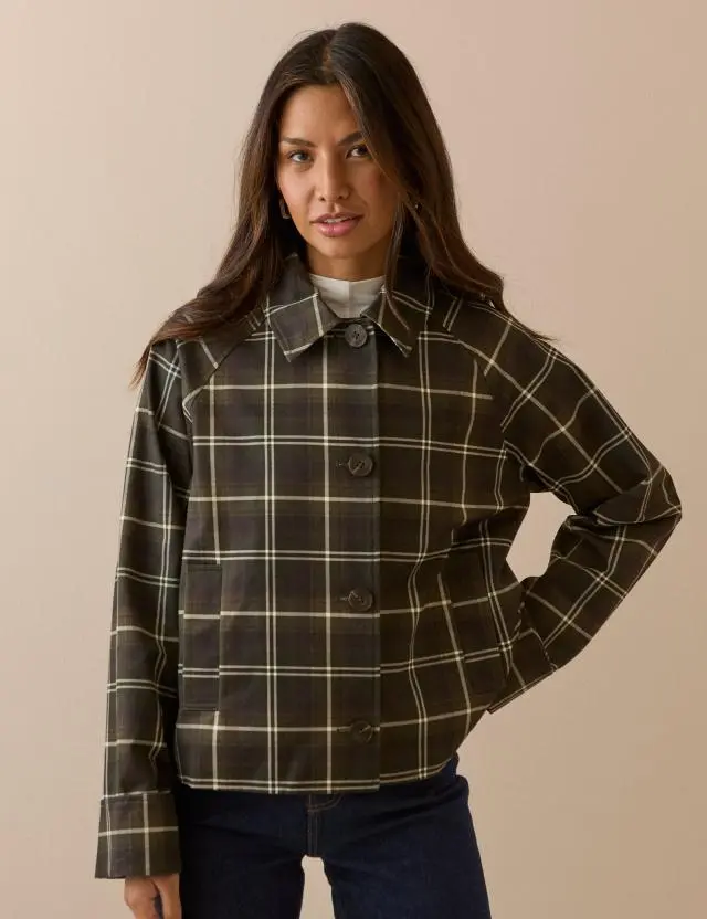Green Tartan Oyanti Swing Jacket