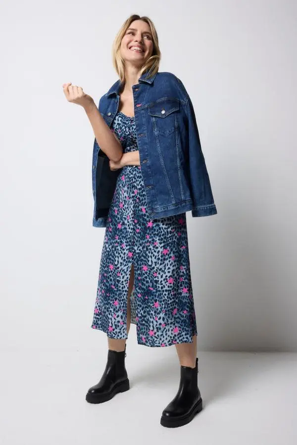 Indigo Wash Oversized Denim Jacket