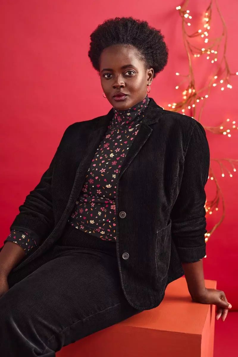 Cord best sale blazer women