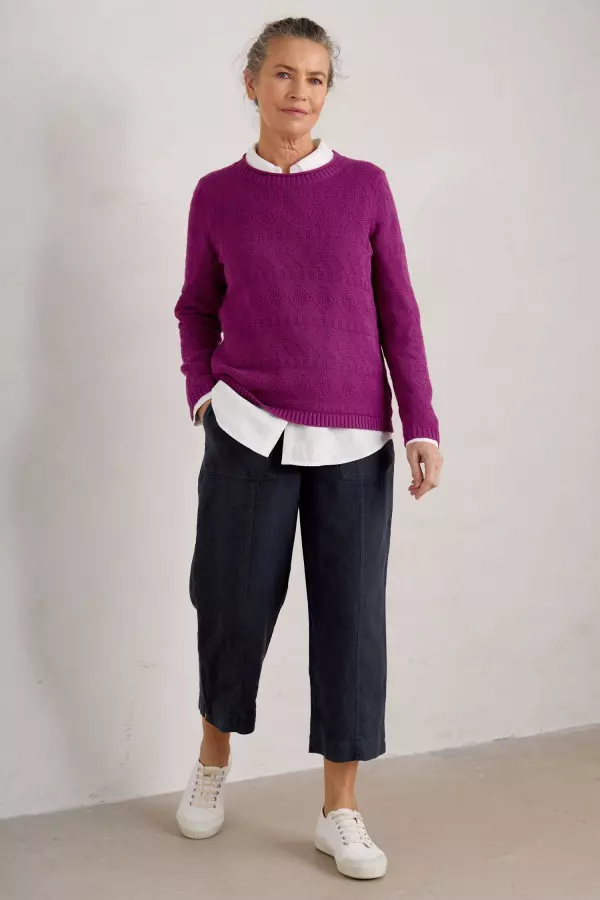 Poleacre Cropped Linen Trousers