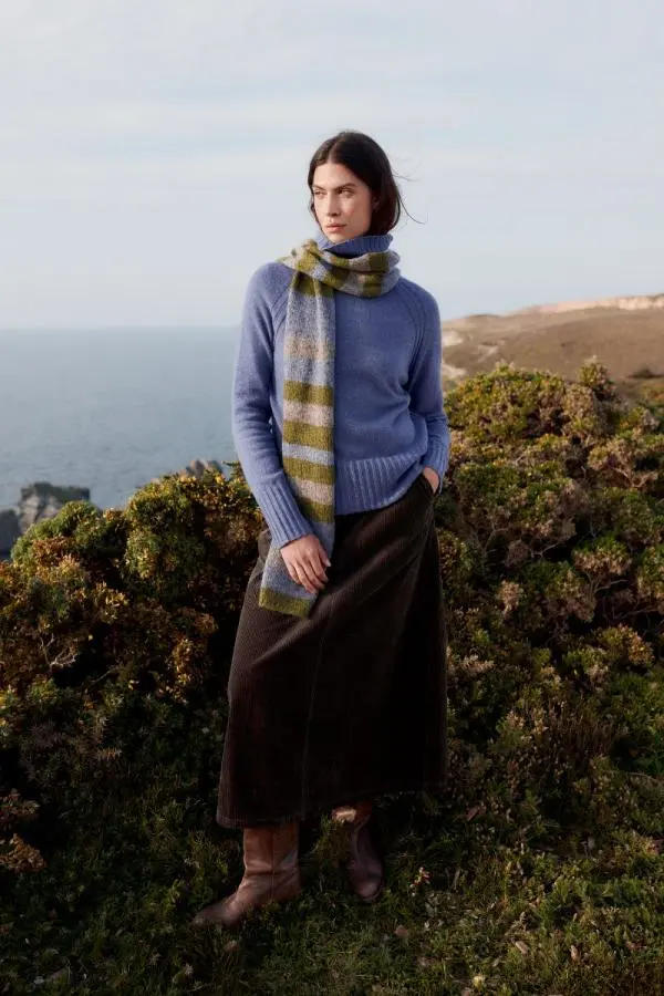 Window Wren Cord Midi Skirt