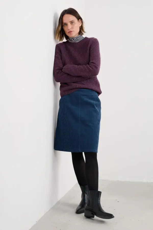 Dovetail A-Line Corduroy Skirt