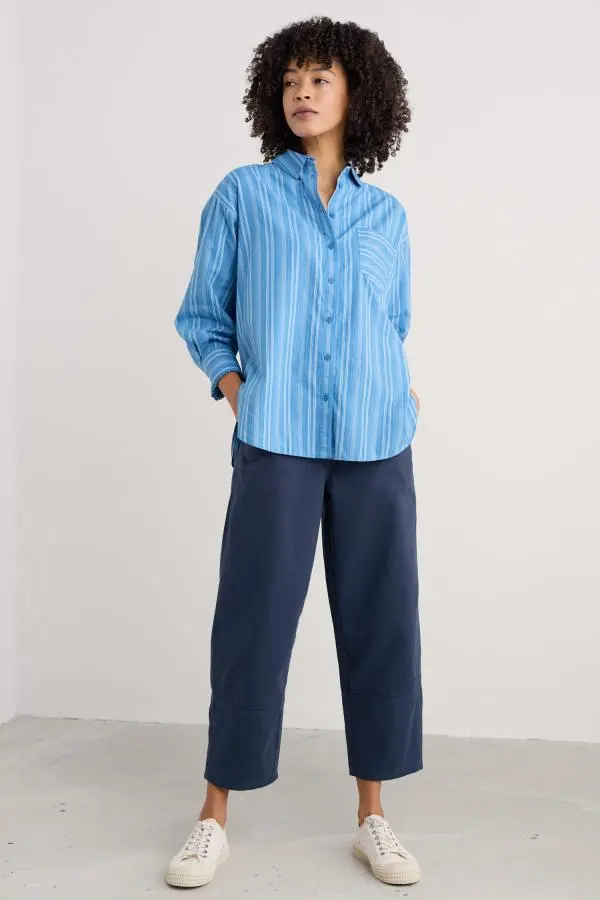 Painted Forms Organic Cotton Barrel Leg Trousers
