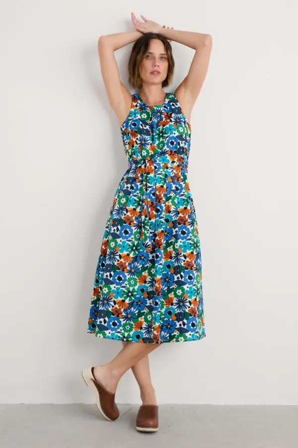Belle Fit-and-flare Midi Dress
