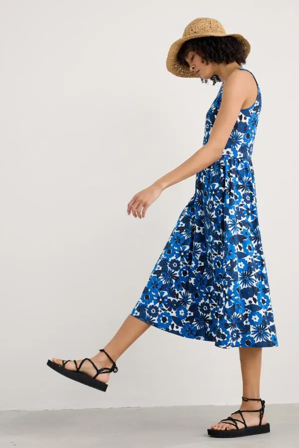 Porthmeor Wave Dress in GOTS-Certified Organic Cotton Jersey