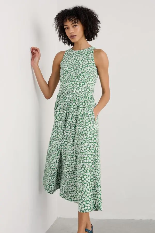 Porthmeor Wave Dress in GOTS-Certified Organic Cotton Jersey