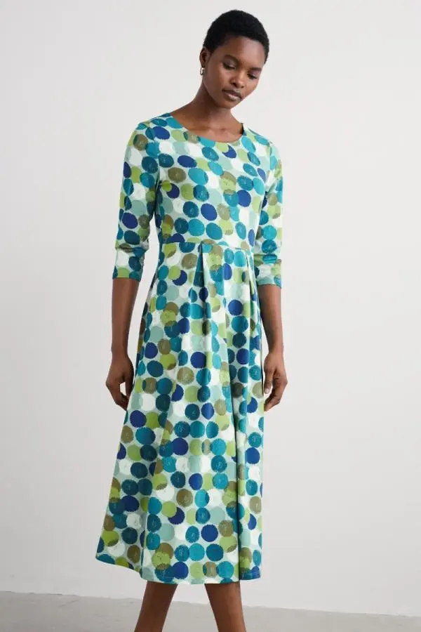 Veronica Midi Dress in GOTS-Certified Organic Cotton Jersey