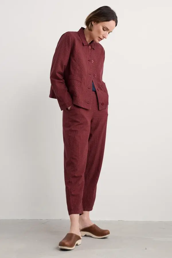 Vow Cave Tapered Trousers in GOTS-Certified Organic Cotton