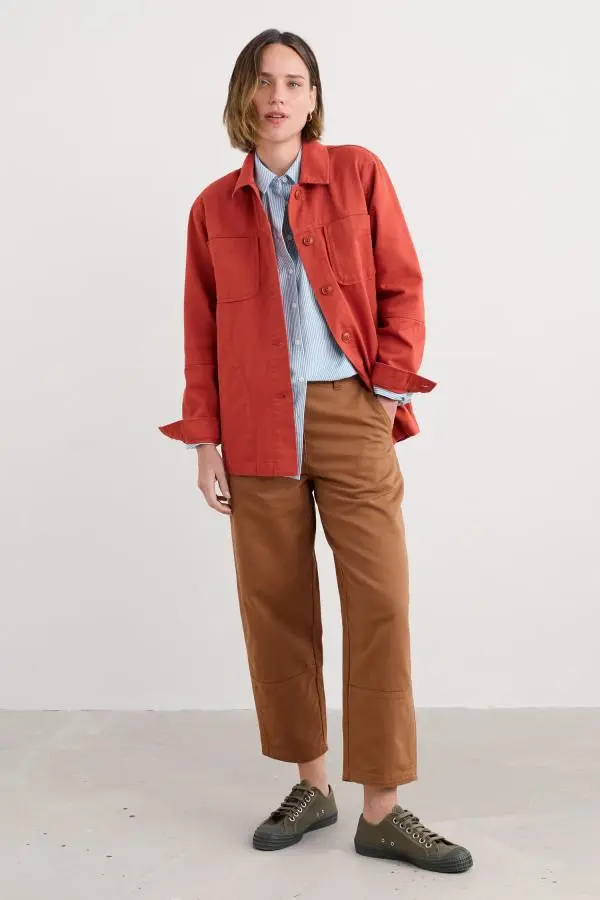 Painted Forms Organic Cotton Barrel Leg Trousers
