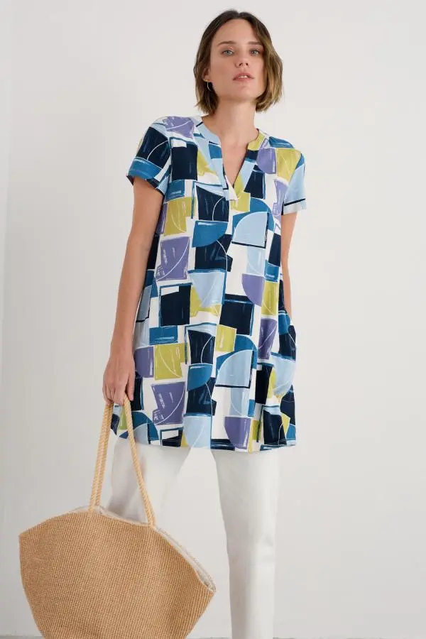 Wreathe Short Sleeve Jersey Tunic
