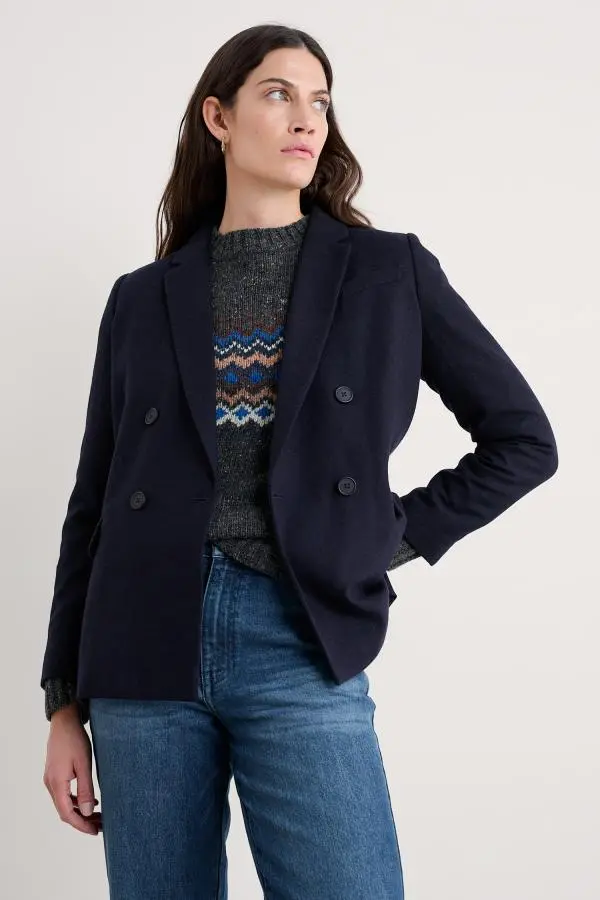 Lowena Wool-Blend Blazer