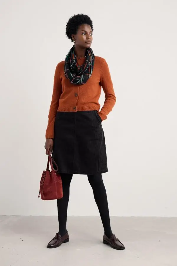 Dovetail A-Line Corduroy Skirt