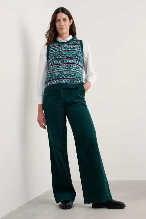 Dillwyn Wide Leg Cord Trouser
