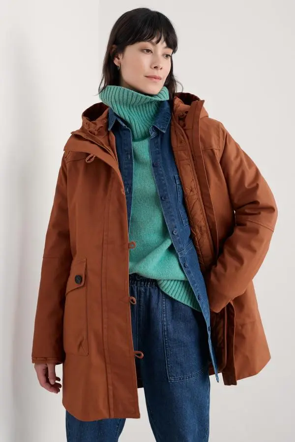 Boscaswell Waterproof 3-in-1 Duffle Coat