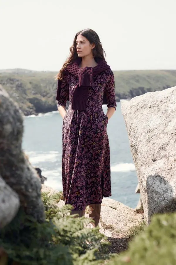 Veronica Midi Dress in GOTS-Certified Organic Cotton Jersey