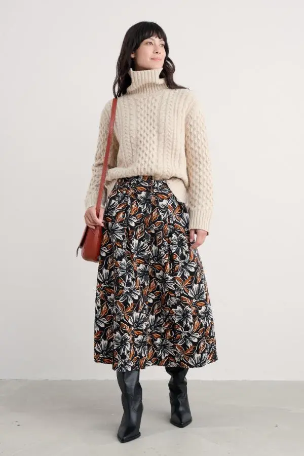 Canvas Work Cord Skirt