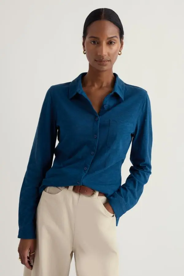 Teasel Head Organic Cotton Jersey Shirt