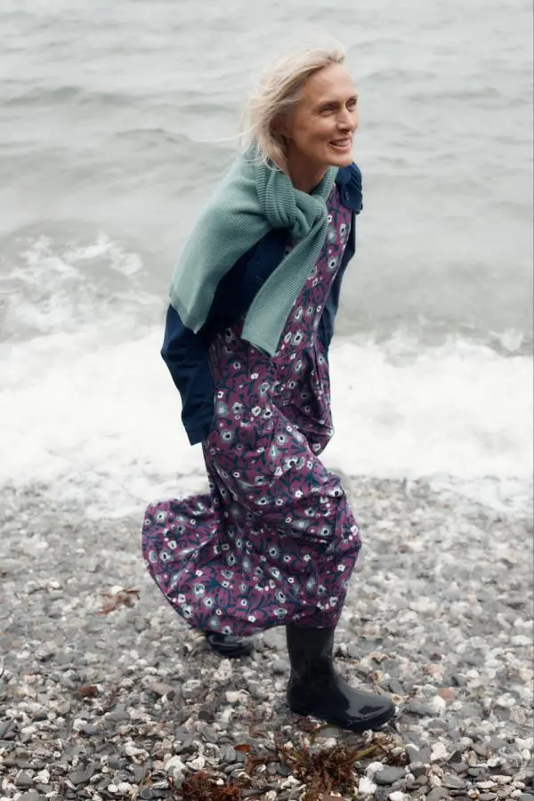 Veronica Midi Dress in GOTS-Certified Organic Cotton Jersey