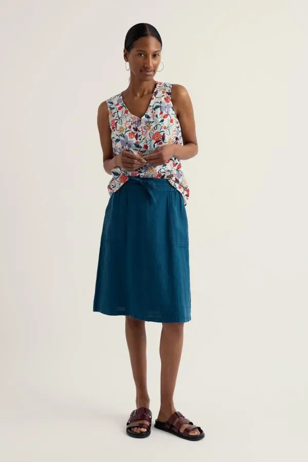 Pepper Moth Linen Skirt