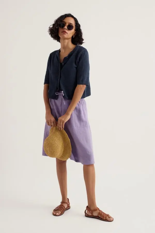 Pepper Moth Linen Skirt