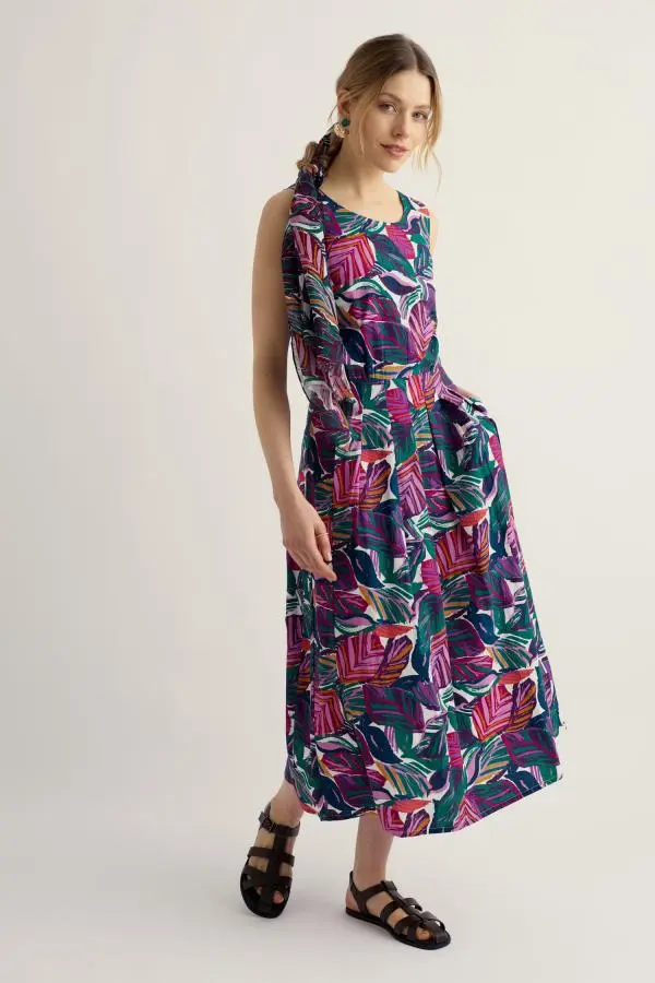 Belle Fit-and-flare Midi Dress