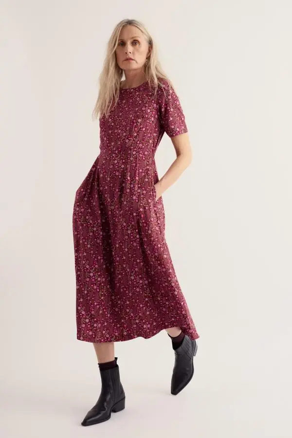 Tilly Short Sleeve Midi Dress