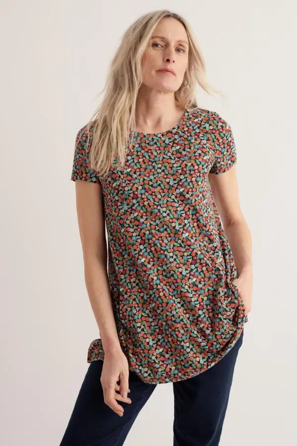 Screenprint Jersey A-Line Tunic