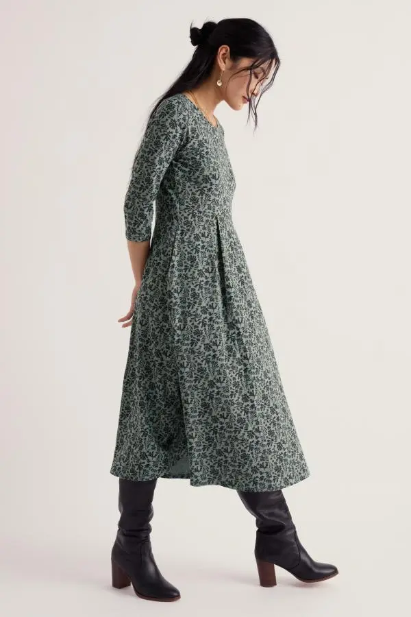 Veronica Midi Dress in GOTS-Certified Organic Cotton Jersey