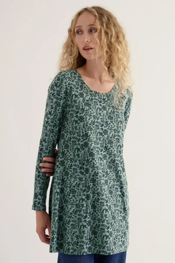 Screenprint Long Sleeve A-Line Tunic