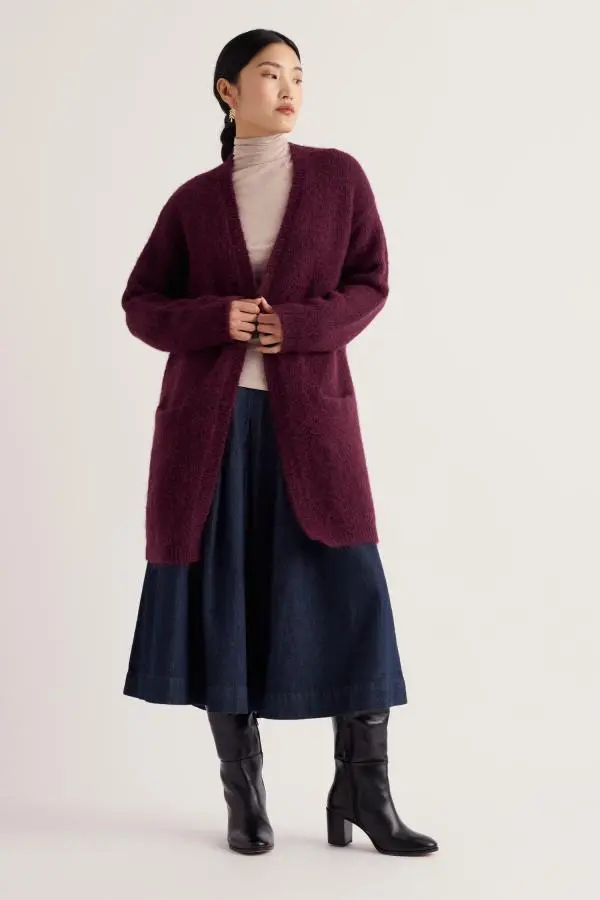 Autumn Sun Long Knitted Cardigan