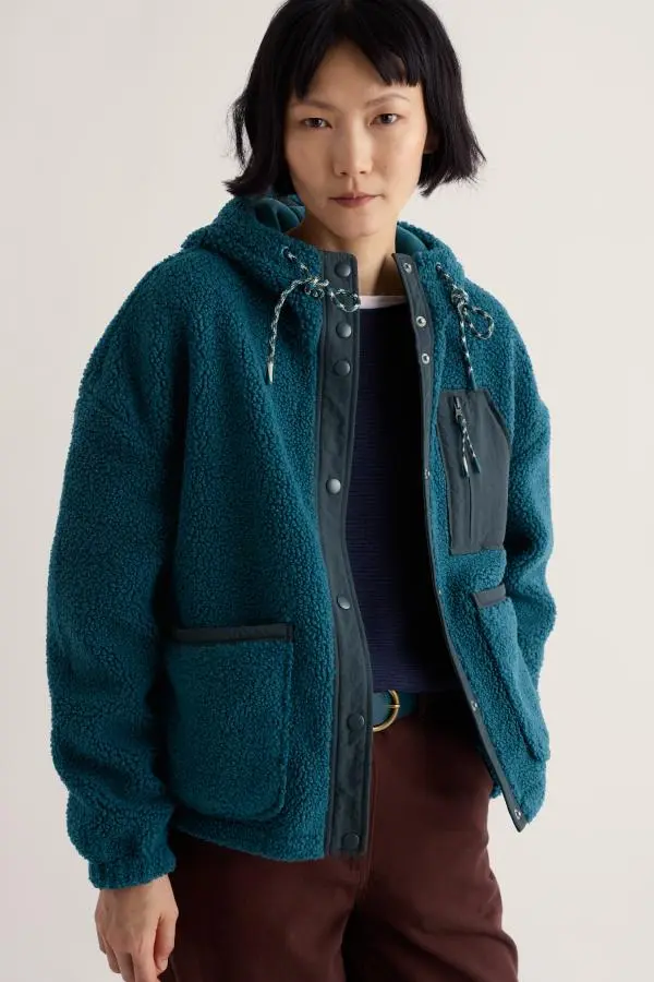 Wooded Trail Borg Fleece Hoodie