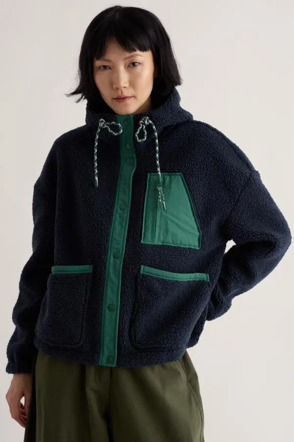 Wooded Trail Borg Fleece Hoodie