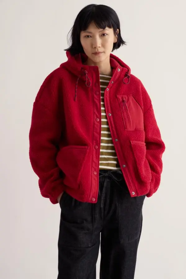 Wooded Trail Borg Fleece Hoodie