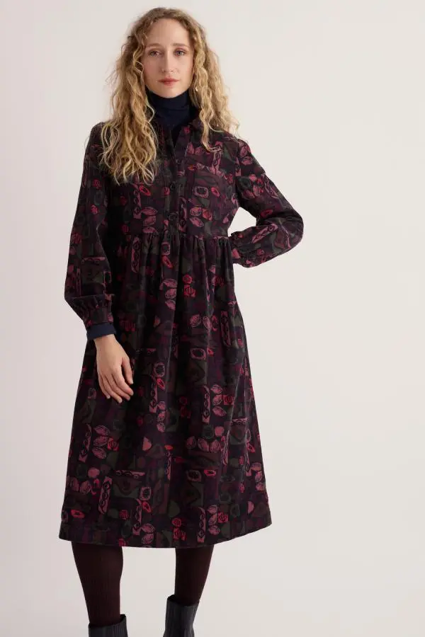 Rosina Shirt Style Midi Dress