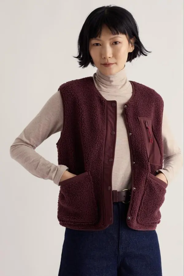 Penpol Borg Fleece Gilet