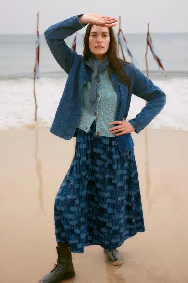 Veronica Midi Dress in GOTS-Certified Organic Cotton Jersey